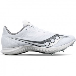 White Saucony Velocity MP Men's Running Shoes | EGYPT ZMYTUK