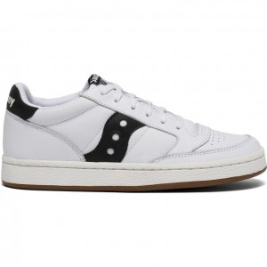 White / Black Saucony Jazz Court Men's Sneakers | EGYPT CZXYAW