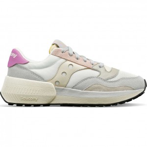 White / Grey / Rose Saucony Jazz NXT Women's Sneakers | EGYPT CAEBJF