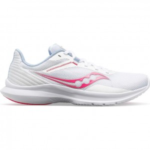 White / Pink Saucony Convergence Women's Running Shoes | EGYPT IDREUF