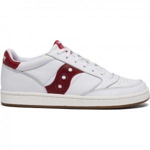 White / Red Saucony Jazz Court Women's Sneakers | EGYPT BZQDGV