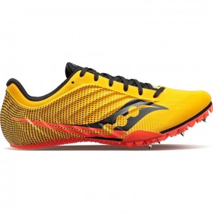 Yellow Saucony Spitfire 5 Men's Spikes | EGYPT YAZGCT