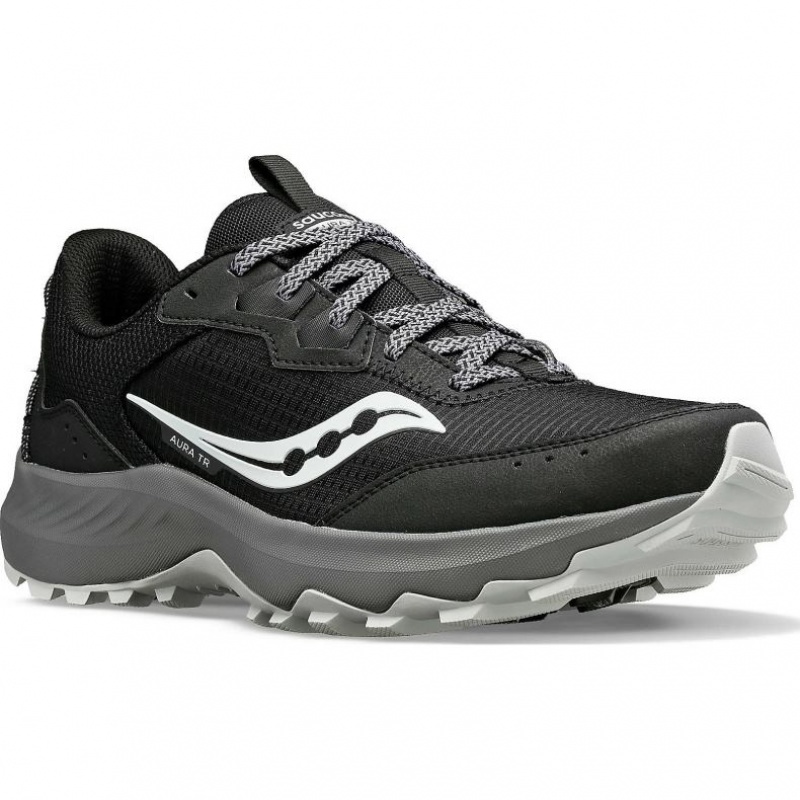 Black Saucony Aura TR Men's Trail Running Shoes | EGYPT YSGMXI