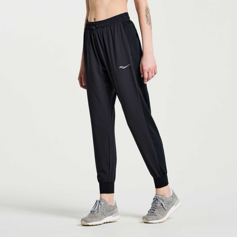 Black Saucony Boston Woven Women's Jogger | EGYPT XMUIPA