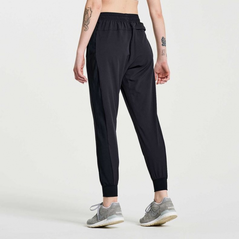 Black Saucony Boston Woven Women's Jogger | EGYPT XMUIPA