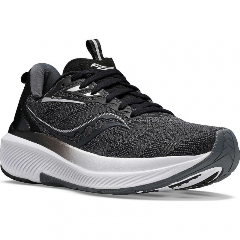 Black Saucony Echelon 9 Men's Running Shoes | EGYPT OLTYXS