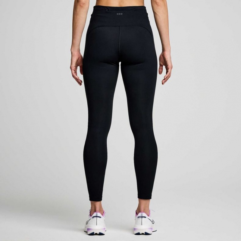 Black Saucony Fortify 7/8 Women's Tight | EGYPT NVYJFD