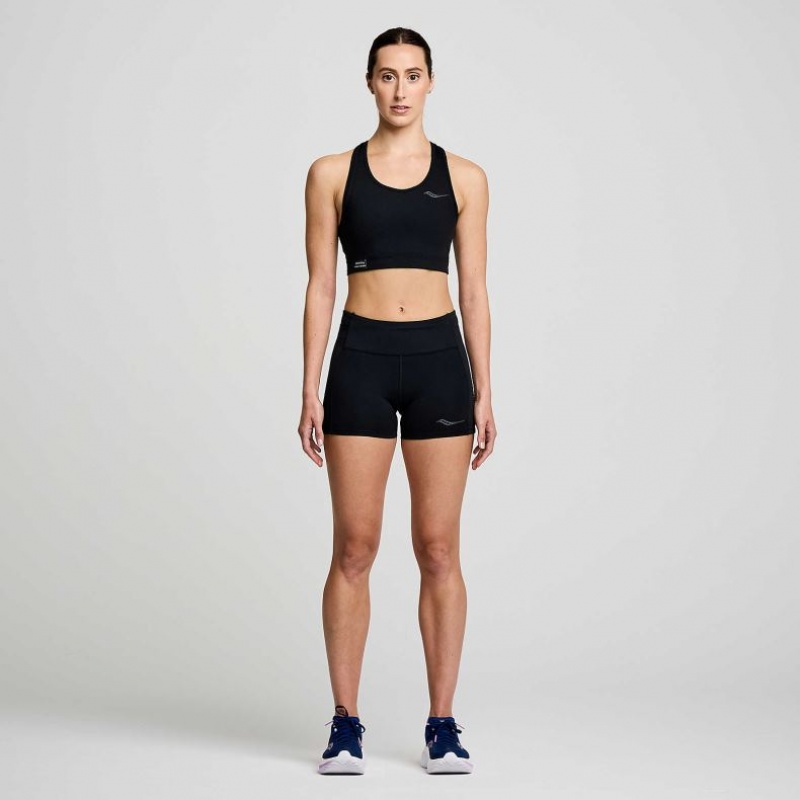 Black Saucony Fortify Women's Bra | EGYPT WGZCDN