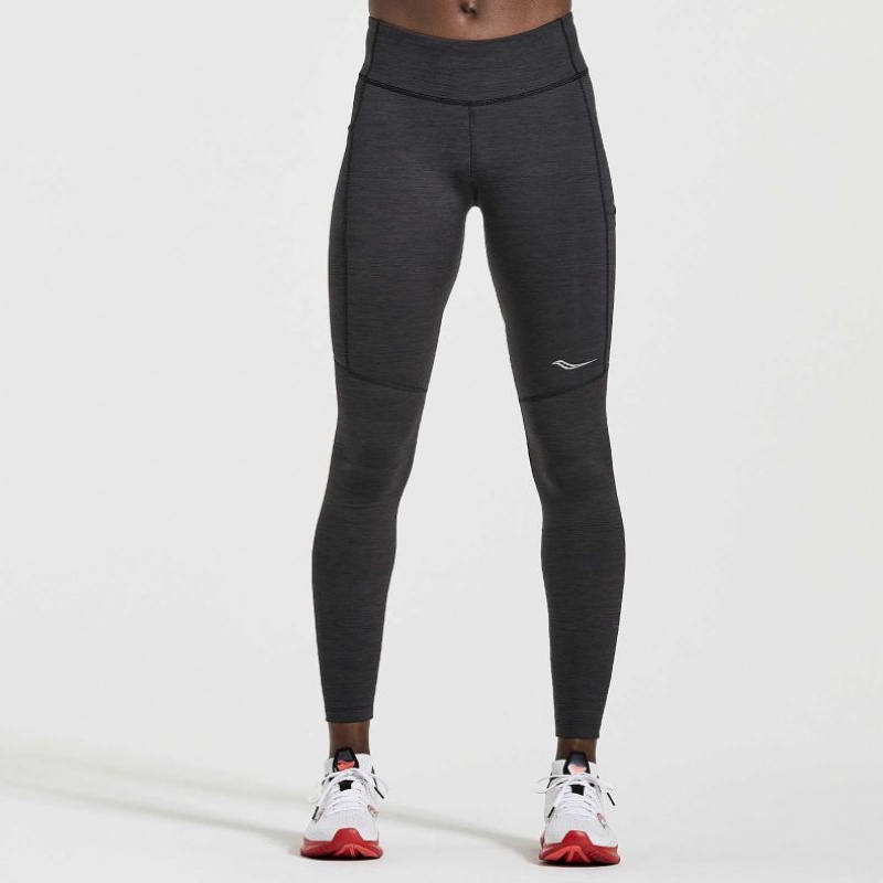 Black Saucony Fortify Women\'s Tight | EGYPT MXUHBN