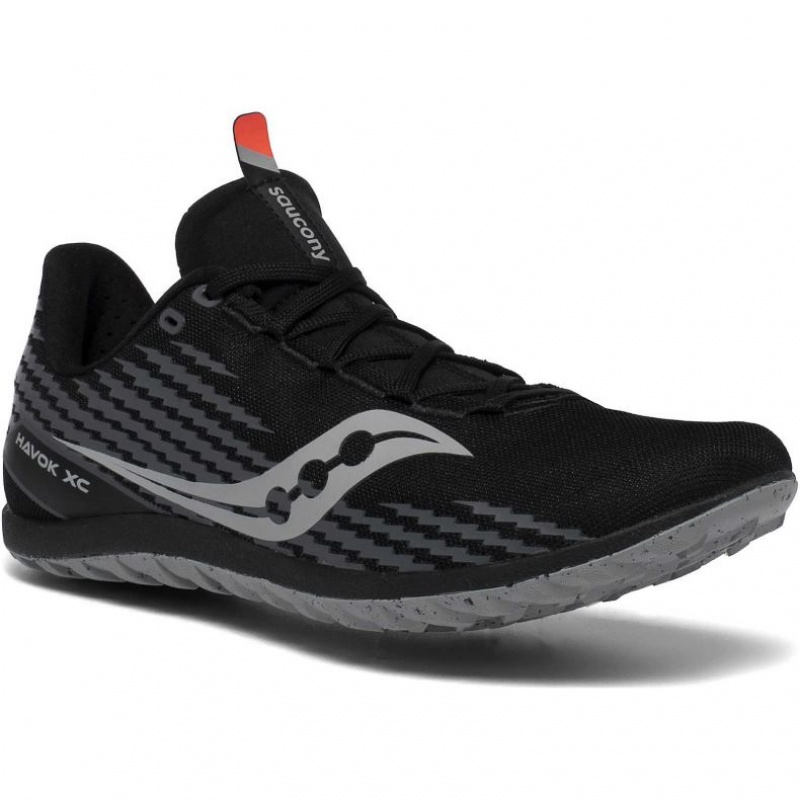 Black Saucony Havok XC 3 Men's Spikes | EGYPT QOFSXH