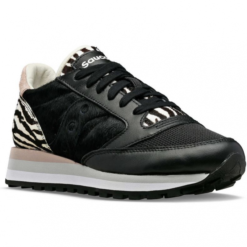 Black Saucony Jazz Triple Women's Sneakers | EGYPT RTJPZK