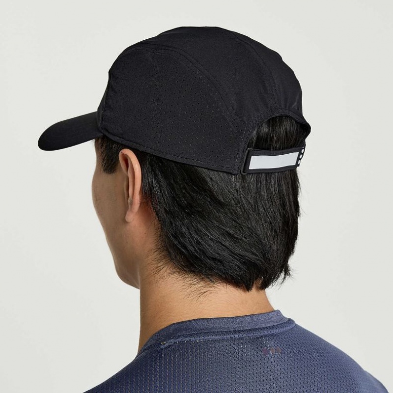 Black Saucony Outpace Men's Hat | EGYPT EPZRSY