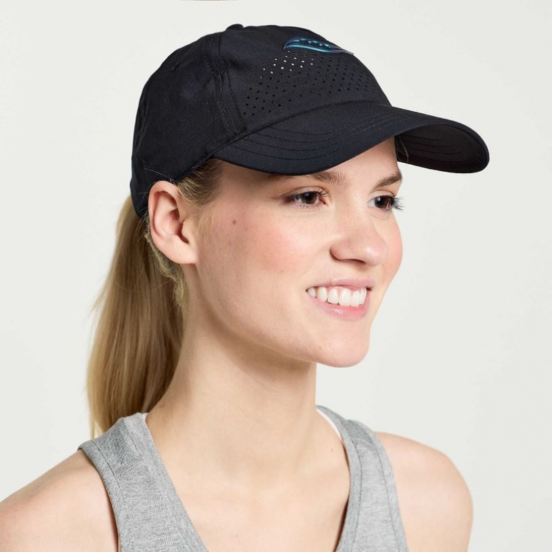 Black Saucony Outpace Petite Women\'s Hat | EGYPT WLSQOZ