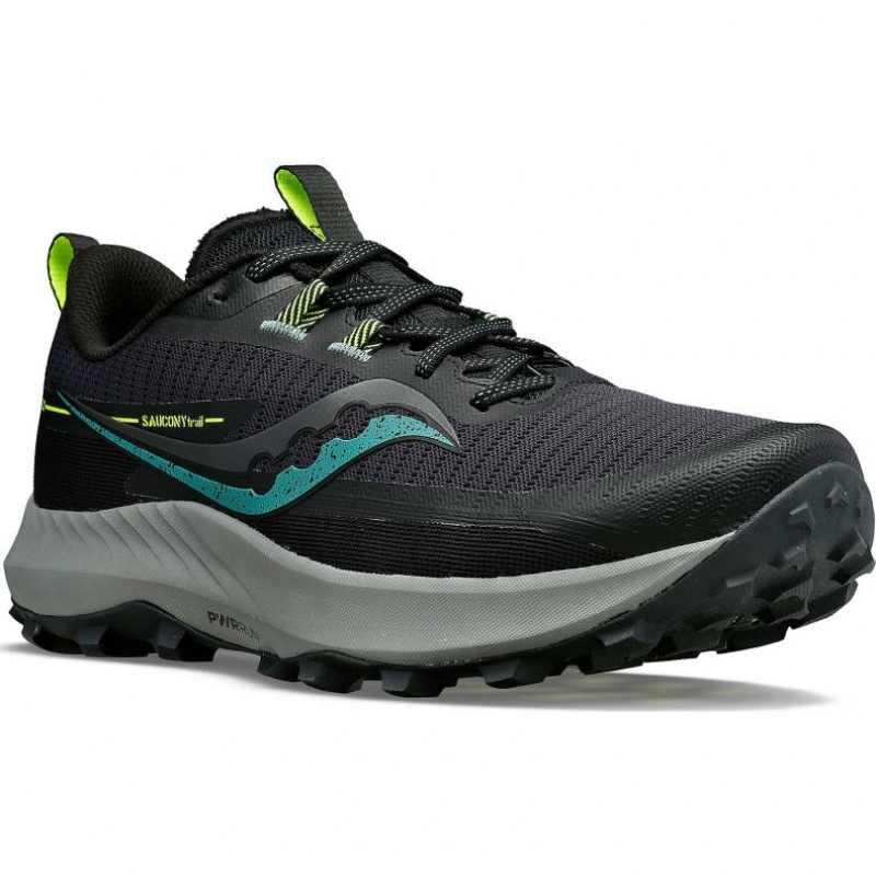 Black Saucony Peregrine 13 Men's Trail Running Shoes | EGYPT YJQPWC