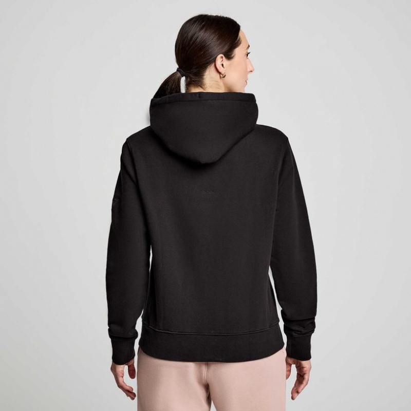 Black Saucony Recovery Women's Hoodie | EGYPT WANXOC