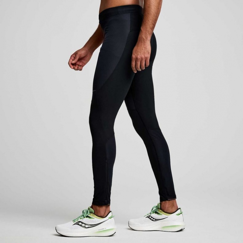 Black Saucony Runshield Men's Tight | EGYPT UJIPZV