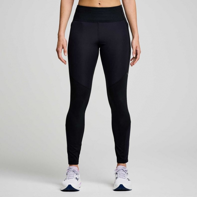 Black Saucony Runshield Women\'s Tight | EGYPT UIJMEO