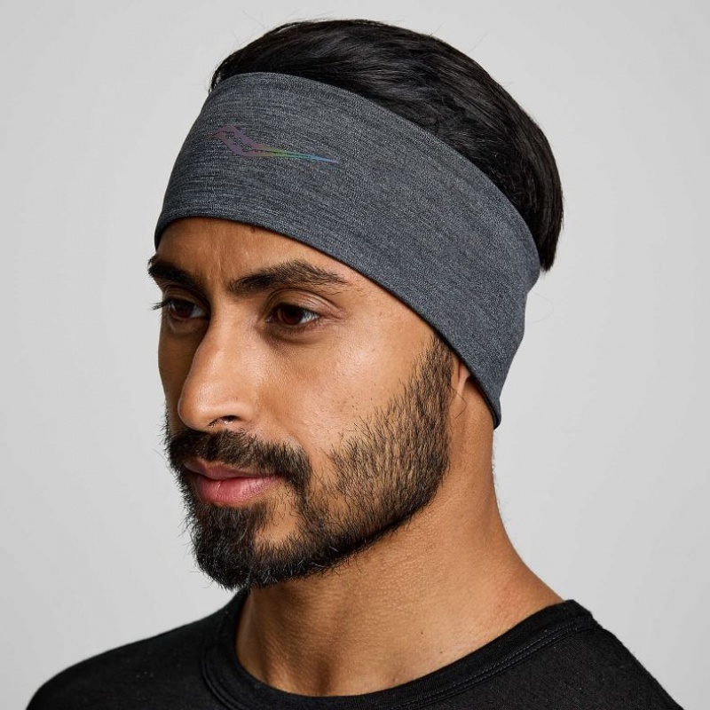 Black Saucony Solstice Men\'s Headband | EGYPT KBUCIP