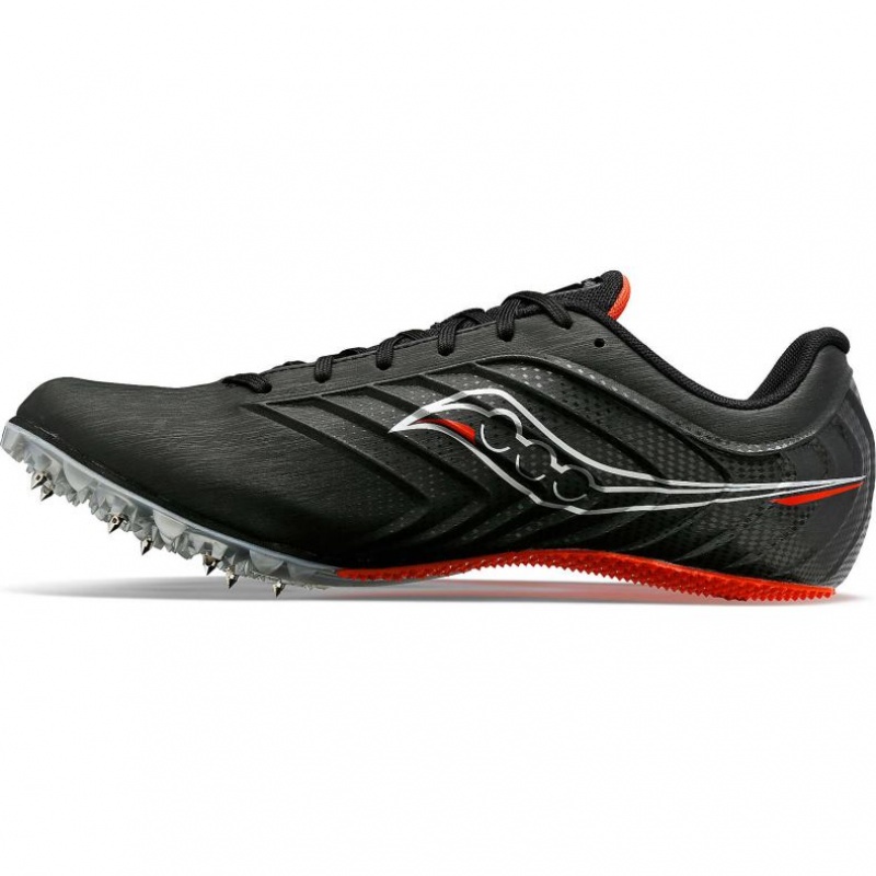 Black Saucony Spitfire 5 Men's Spikes | EGYPT IZGXTR