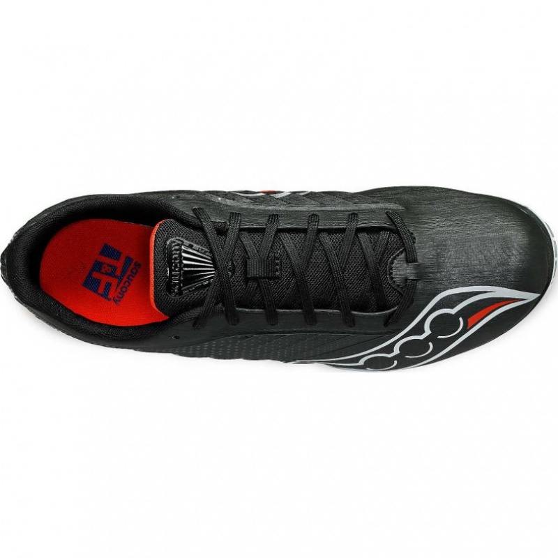 Black Saucony Spitfire 5 Men's Spikes | EGYPT IZGXTR