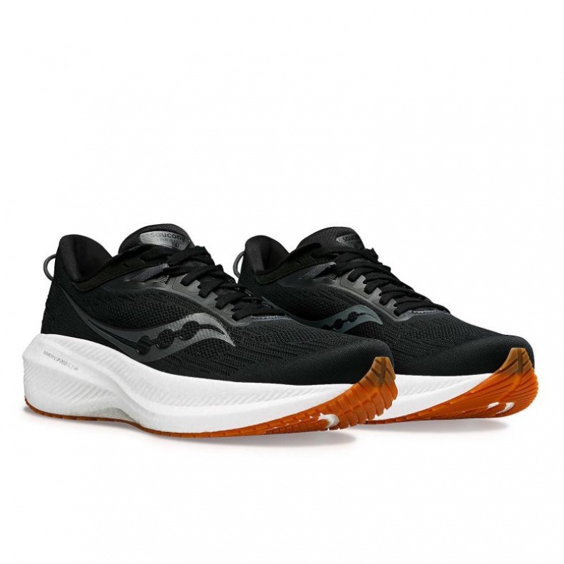 Black Saucony Triumph 21 Men's Running Shoes | EGYPT ISDYAM