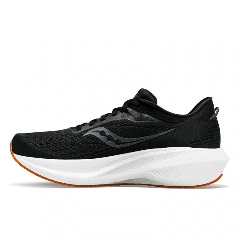 Black Saucony Triumph 21 Men's Running Shoes | EGYPT ISDYAM