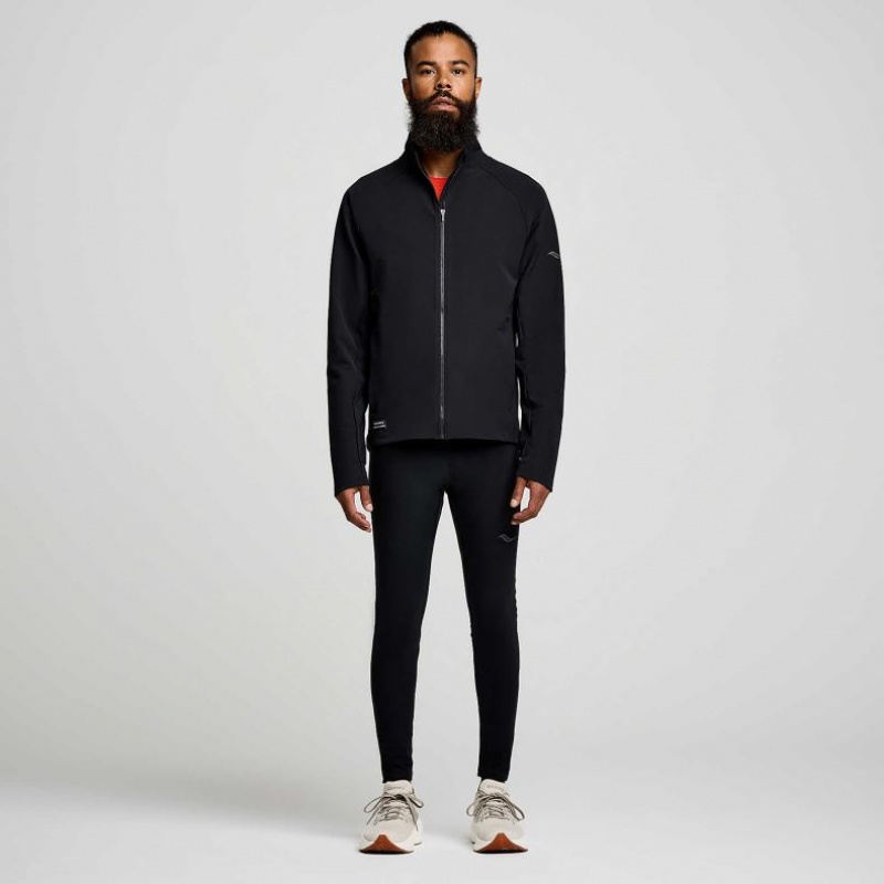 Black Saucony Triumph Men's Jacket | EGYPT ZATRNJ