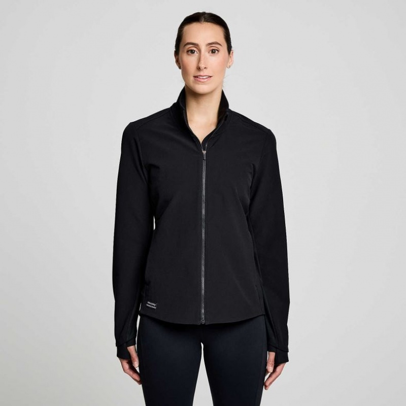 Black Saucony Triumph Women\'s Jacket | EGYPT XQFSGY