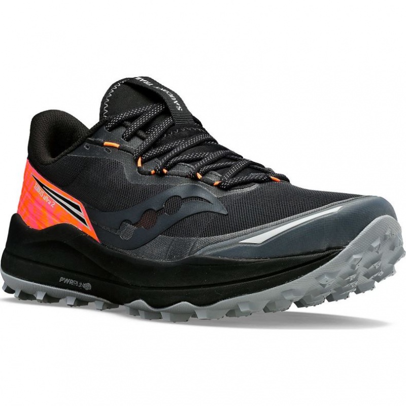 Black Saucony Xodus Ultra 2 Men's Trail Running Shoes | EGYPT UTSMPI