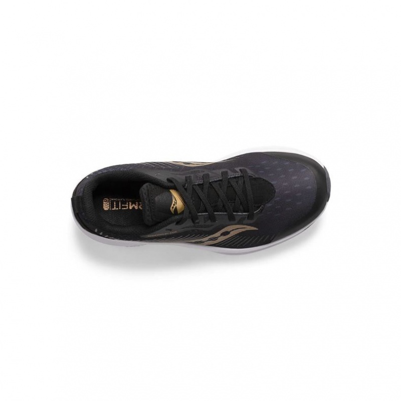 Black / Gold Saucony Endorphin KDZ Big Kids' Sneakers | EGYPT CRAUBN