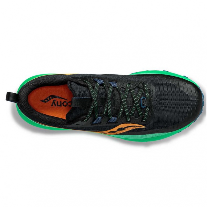 Black / Green Saucony Peregrine 13 Men's Trail Running Shoes | EGYPT OFWDAM