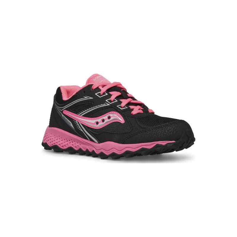 Black / Pink Saucony Cohesion TR14 Lace Big Kids' Sneakers | EGYPT WGHSQX