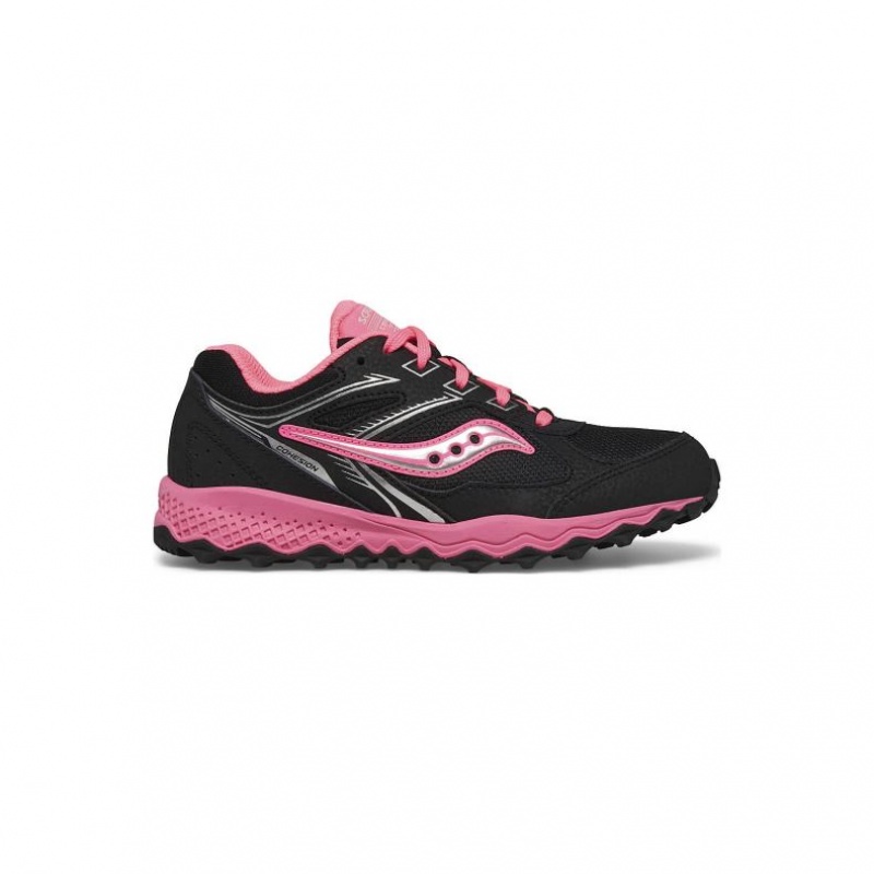 Black / Pink Saucony Cohesion TR14 Lace Big Kids\' Sneakers | EGYPT WGHSQX