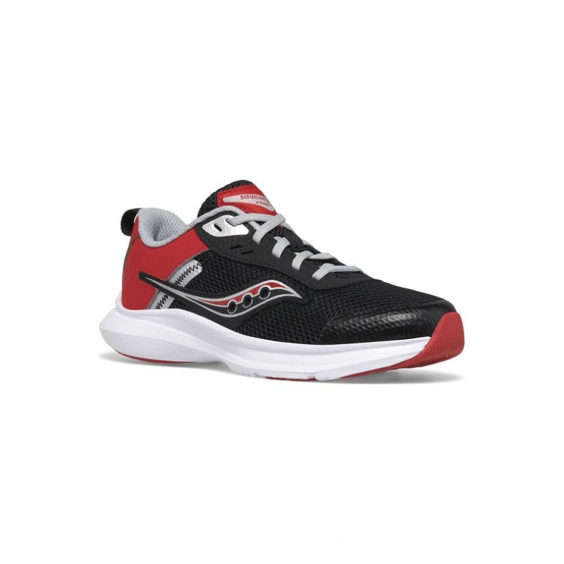 Black / Red Saucony Axon 3 Big Kids' Sneakers | EGYPT EITJXQ