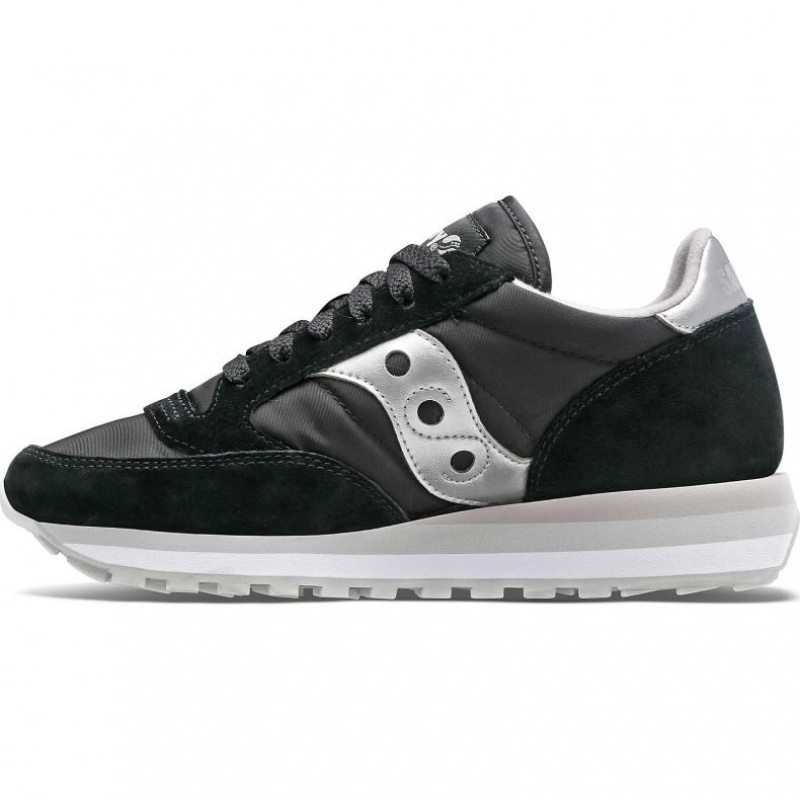 Black / Silver Saucony Jazz Triple Women's Sneakers | EGYPT GXRUAM