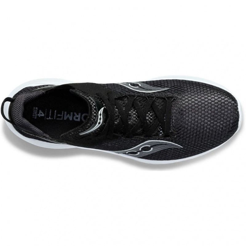 Black / White Saucony Kinvara 14 Women's Running Shoes | EGYPT BQMIWR