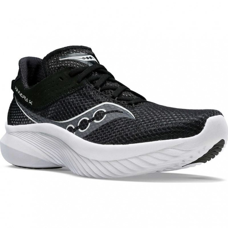 Black / White Saucony Kinvara 14 Women's Running Shoes | EGYPT BQMIWR