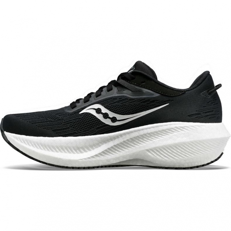 Black / White Saucony Triumph 21 Men's Running Shoes | EGYPT DPULGY