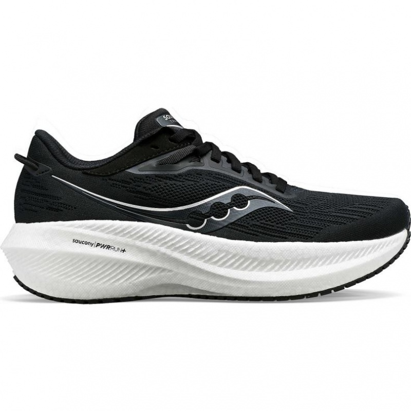 Black / White Saucony Triumph 21 Men\'s Running Shoes | EGYPT DPULGY