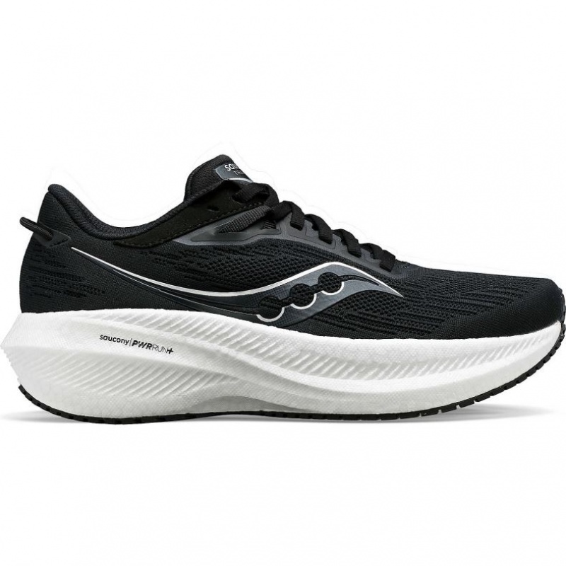 Black / White Saucony Triumph 21 Women\'s Wide Running Shoes | EGYPT DIKFRX