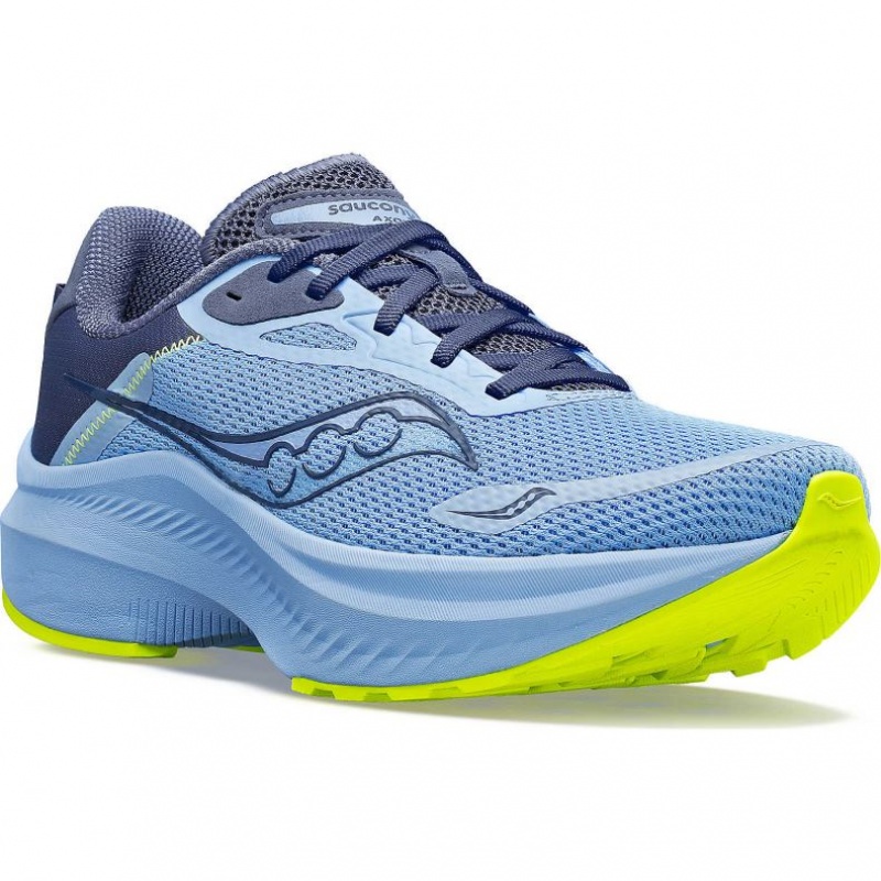 Blue Saucony Axon 3 Women's Running Shoes | EGYPT PVUQSY