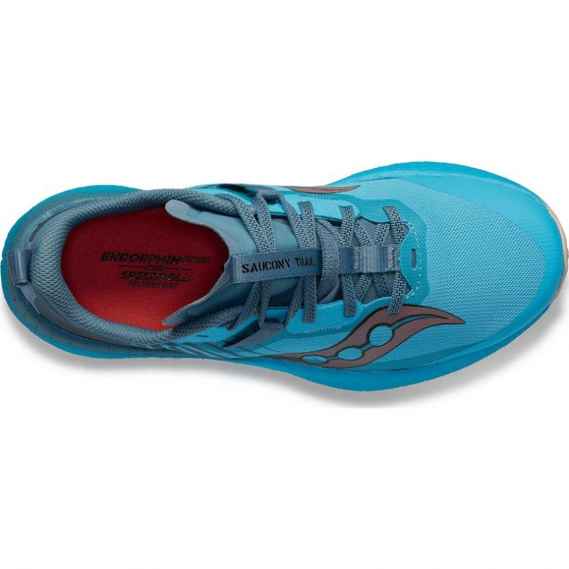 Blue Saucony Endorphin Edge Women's Trail Running Shoes | EGYPT QLKOFW