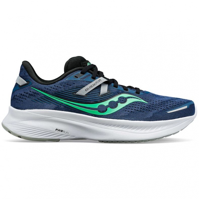 Blue Saucony Guide 16 Men\'s Running Shoes | EGYPT CEIRON