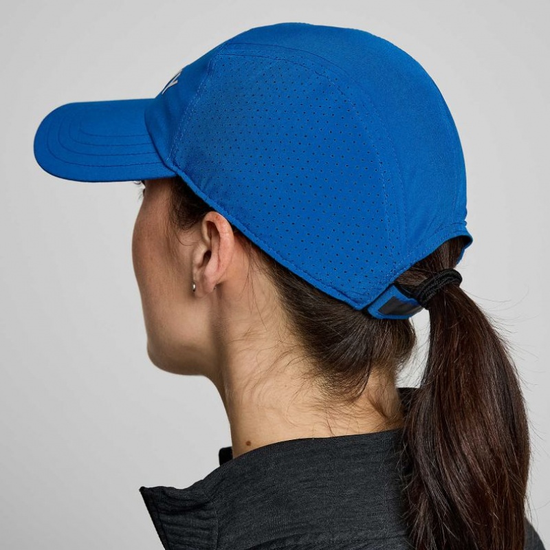 Blue Saucony Outpace Women's Hat | EGYPT EUSBPV