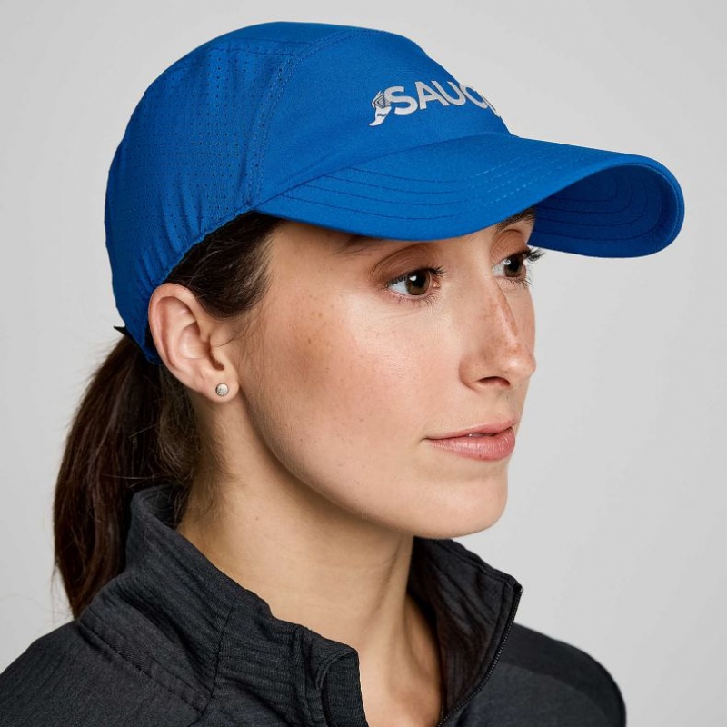 Blue Saucony Outpace Women\'s Hat | EGYPT EUSBPV