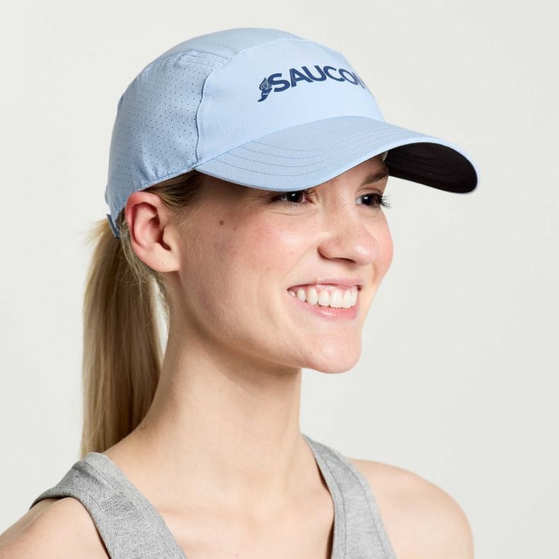 Blue Saucony Outpace Women\'s Hat | EGYPT HYVOQG