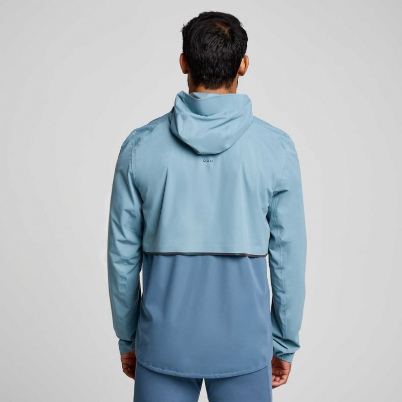 Blue Saucony Runshield Men's Jacket | EGYPT SMDOYB