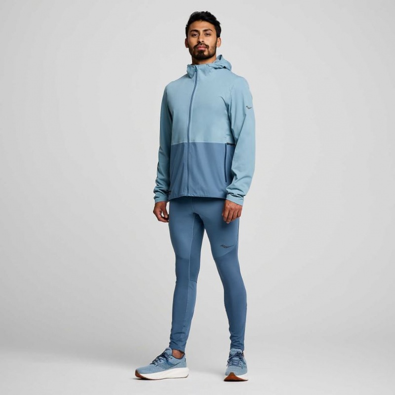 Blue Saucony Runshield Men's Jacket | EGYPT SMDOYB