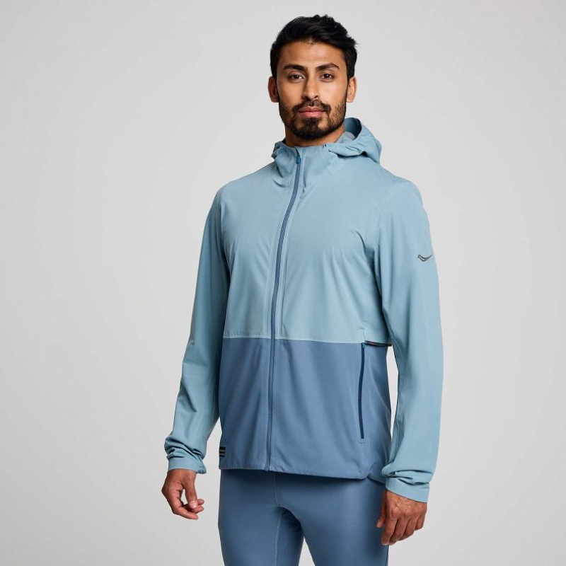 Blue Saucony Runshield Men\'s Jacket | EGYPT SMDOYB