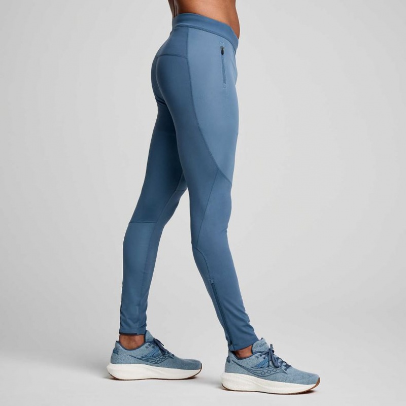 Blue Saucony Runshield Men's Tight | EGYPT XABSMH